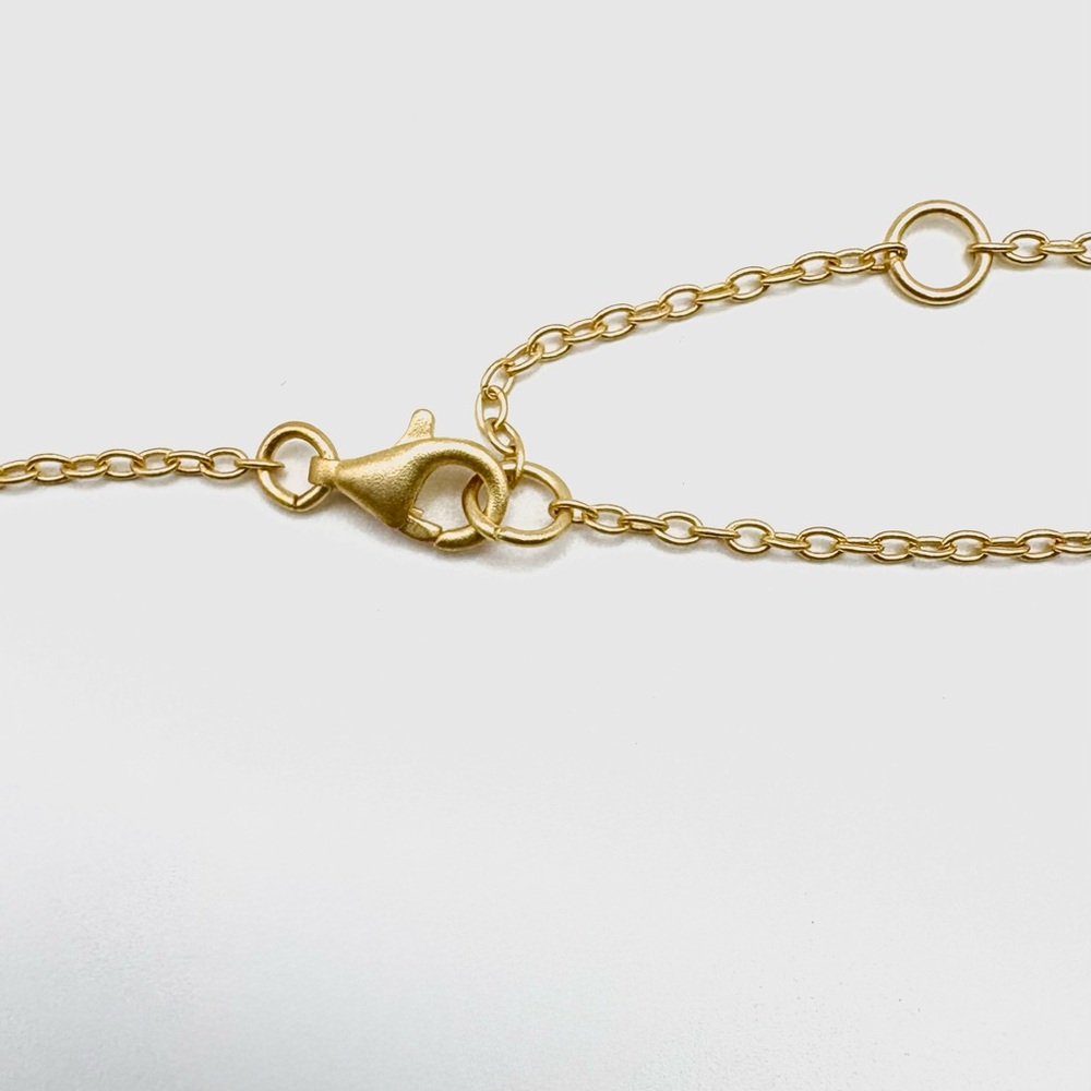 New Freida Rothman Matte Gold Metropolitan Maltese Cross Necklace - Picture 5 of 6